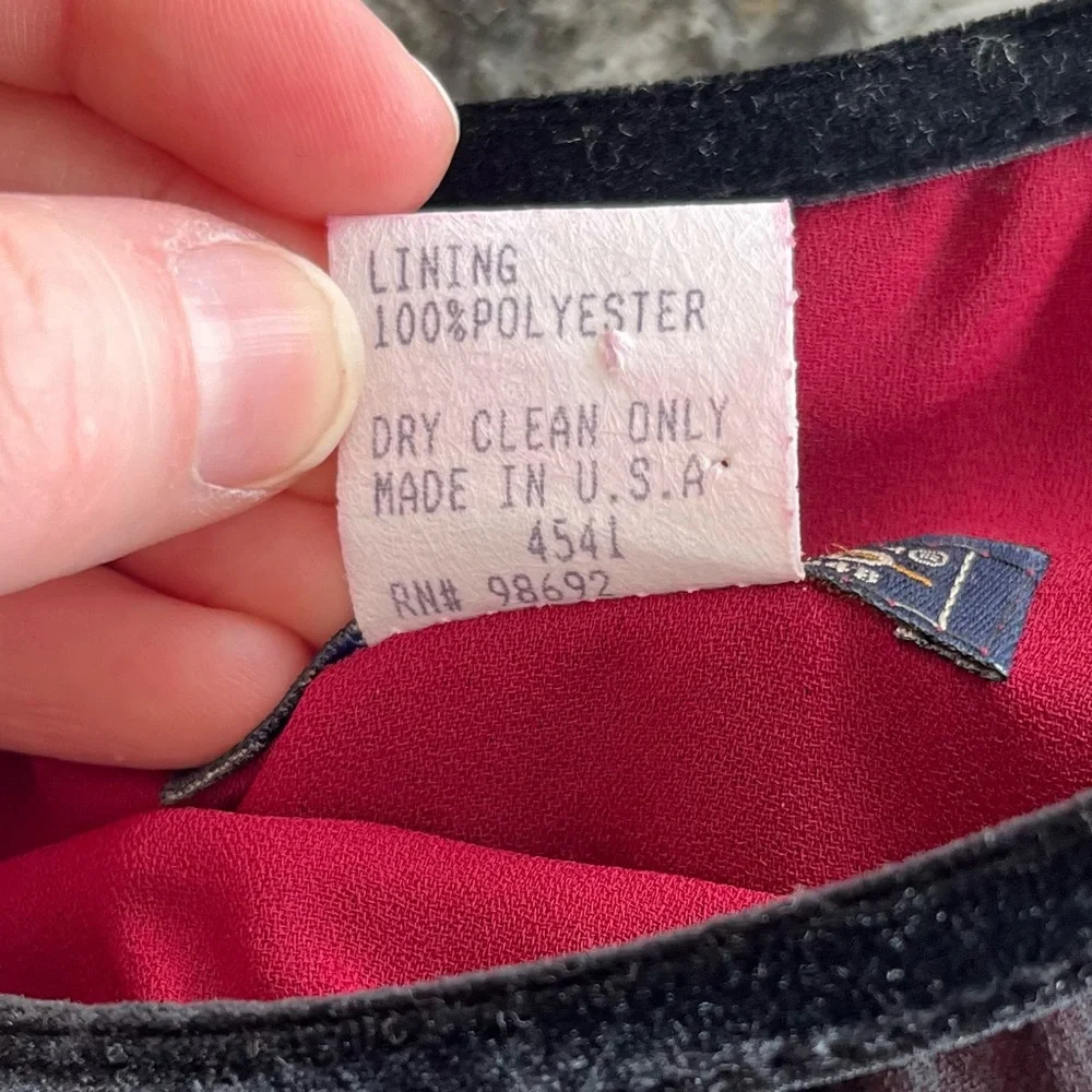 Harold's Black Vintage Sheath Velvet Slip Sheer Midi Dress - Picture 8 of 8